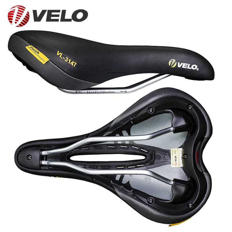 Selle VELO large confortable et ultra souple doux rembourré en simili cuir