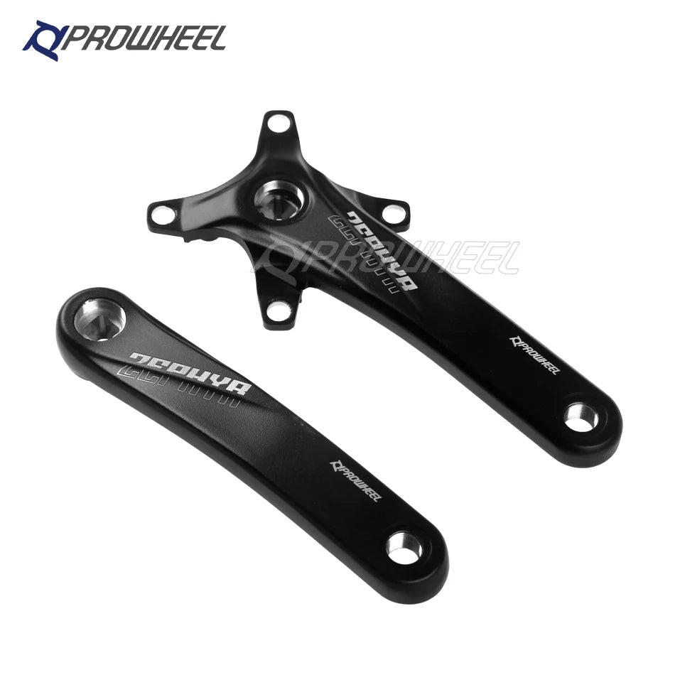 PROWHEEL 104BCD Manivelles à trou carré pour vélo et plateaux étroits, pédalier VTT, 170mm, 175mm, 30 T, 32 T, 34 T, 36 T, 38 T, 40 T, 42 T, 44 T, 46 T, 48 T, 50 T, 52T