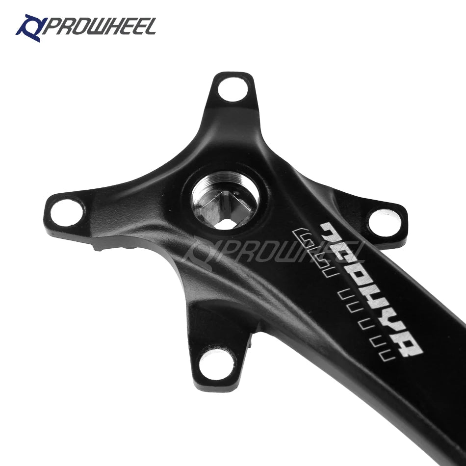 PROWHEEL 104BCD Manivelles à trou carré pour vélo et plateaux étroits, pédalier VTT, 170mm, 175mm, 30 T, 32 T, 34 T, 36 T, 38 T, 40 T, 42 T, 44 T, 46 T, 48 T, 50 T, 52T