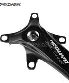 PROWHEEL 104BCD Manivelles à trou carré pour vélo et plateaux étroits, pédalier VTT, 170mm, 175mm, 30 T, 32 T, 34 T, 36 T, 38 T, 40 T, 42 T, 44 T, 46 T, 48 T, 50 T, 52T