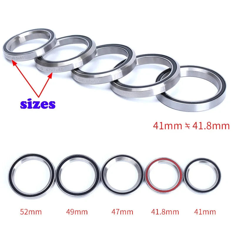 Roulements de direction: 28.6mm, 44mm, 30mm, 41/41mm, 8mm, 47mm, 49mm, 51mm, 52mm