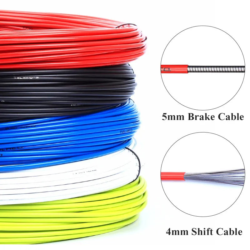 Câble et gaine de frein et dérailleur: 3m/4mm/5mm