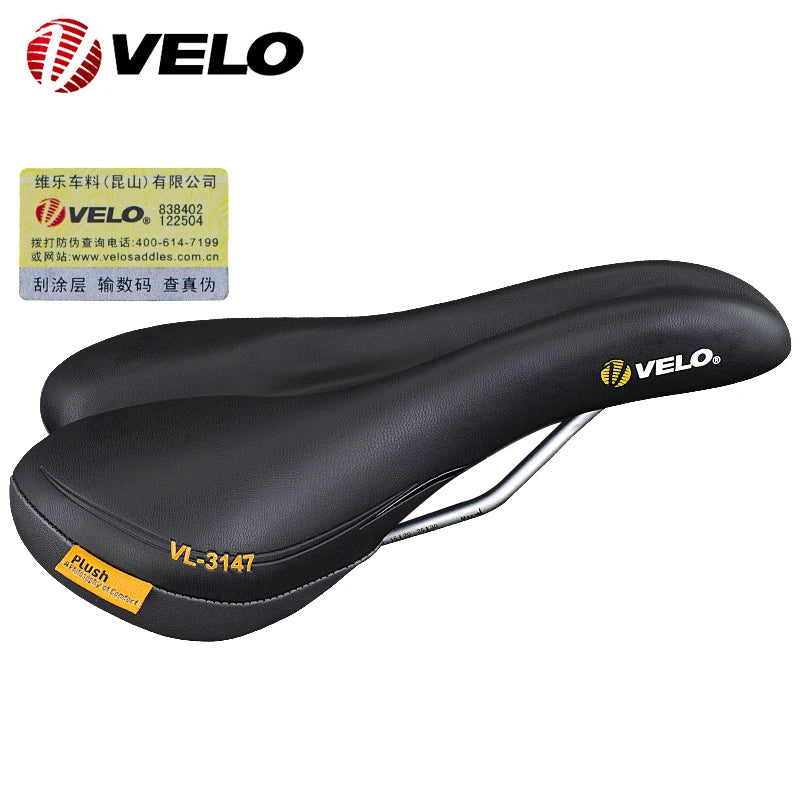 Selle VELO large confortable et ultra souple doux rembourré en simili cuir