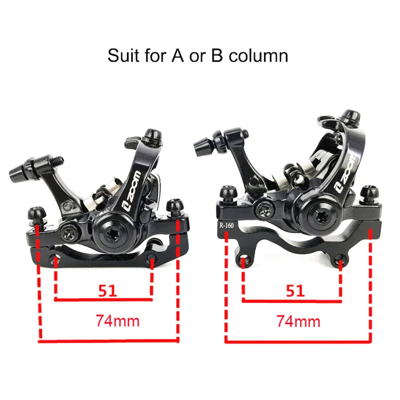 Kit de frein ZOOM double piston F160 R160 pour frein à disque