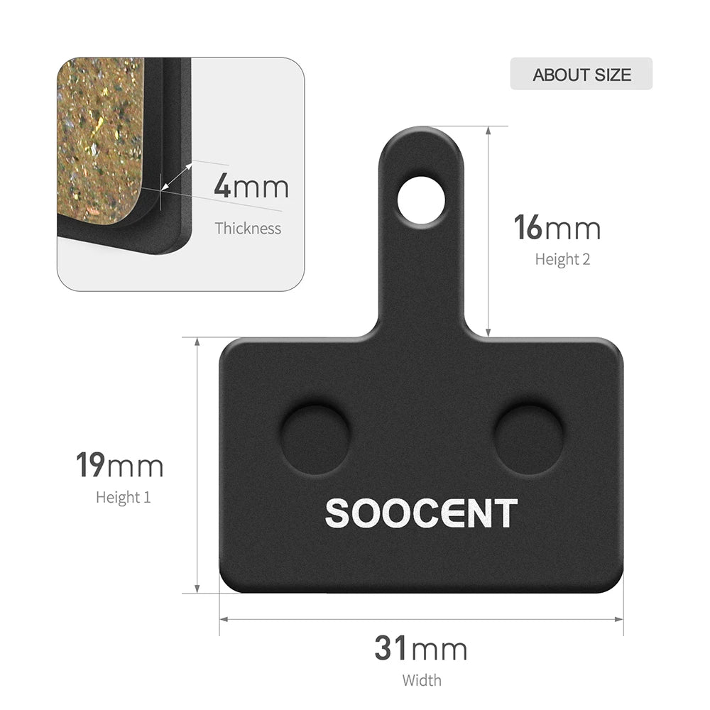 Plaquette de frein SOOCENT 10 Paires semi-métallique 80% B01S M375 M315 MT200 M400