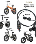 Kit de frein à disque hyraulique XOD pour fat bike,VTT, vélo électrique, trotinette