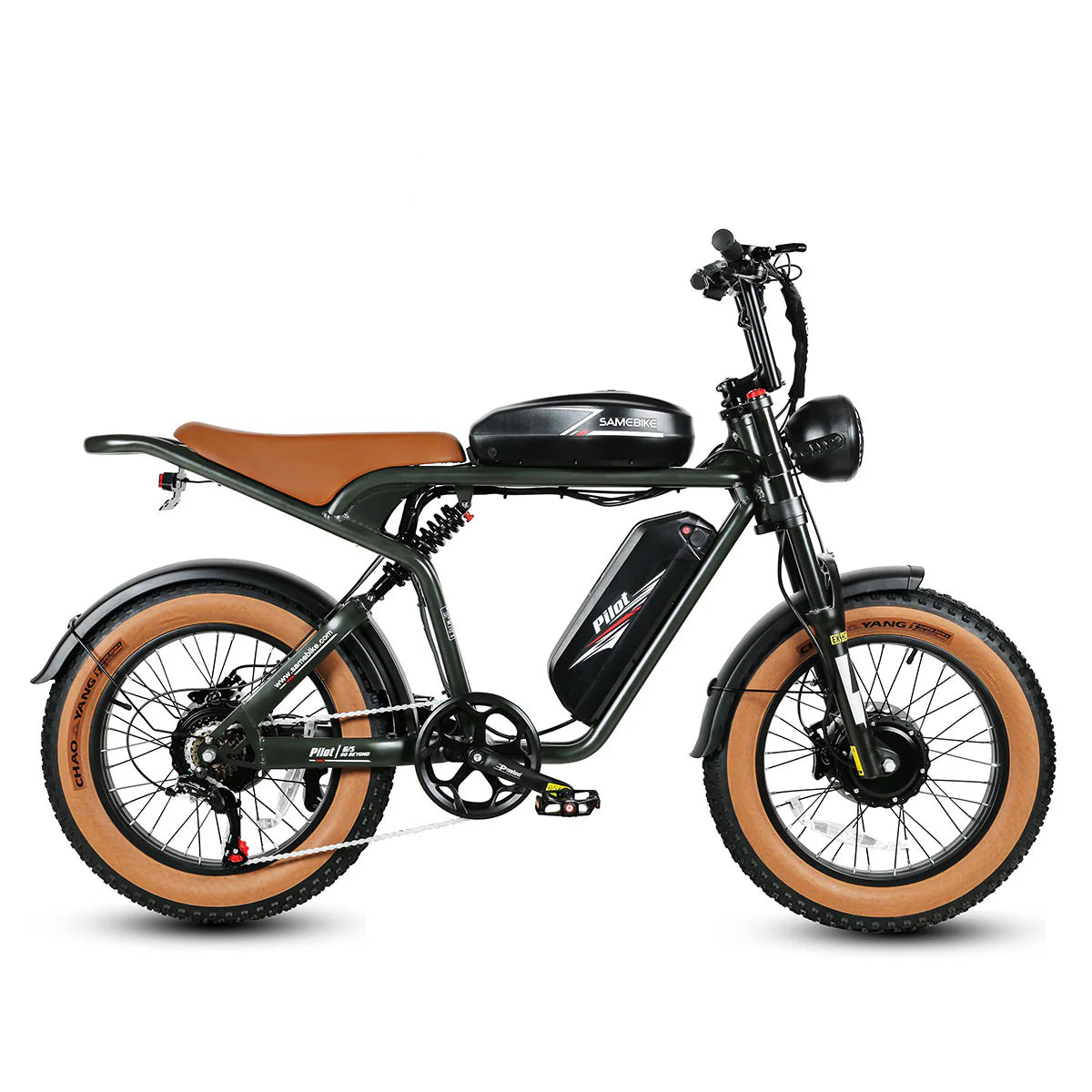 SAMEBIKE M20-III 2000W 48V 32Ah équipé de 2 batteries 16Ah et 2 moteurs de 1000W