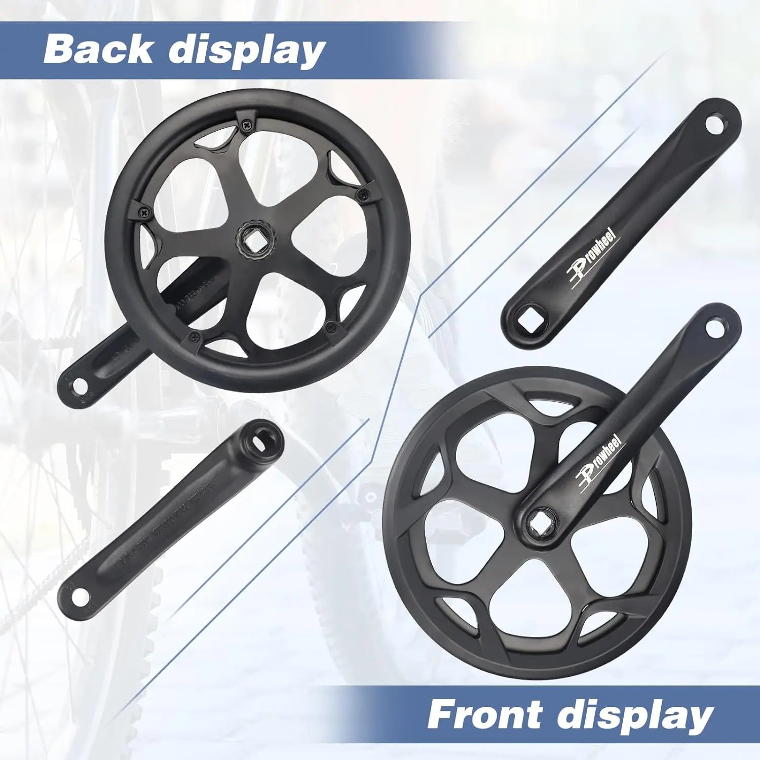 PROWHEEL pédalier 48T/52T d'origine pour ENGWE