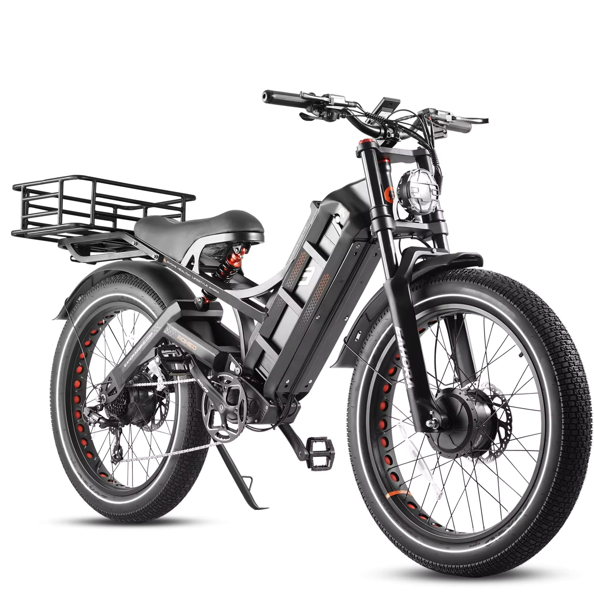 Eahora Romeo Pro 2: 3000W (1500W x 2) 52W 60Ah 100Nm roue de 26 pouces Display avec navigation