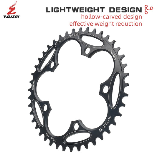 Plateau WUZEI (PROWHEEL) diamètre 110/130 mm BCD, 50 T, 52 T, 54 T, 56 T, 58 T, 60T.