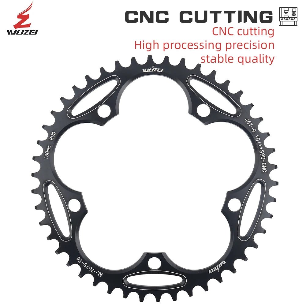 Plateau WUZEI (PROWHEEL) diamètre 110/130 mm BCD, 50 T, 52 T, 54 T, 56 T, 58 T, 60T.
