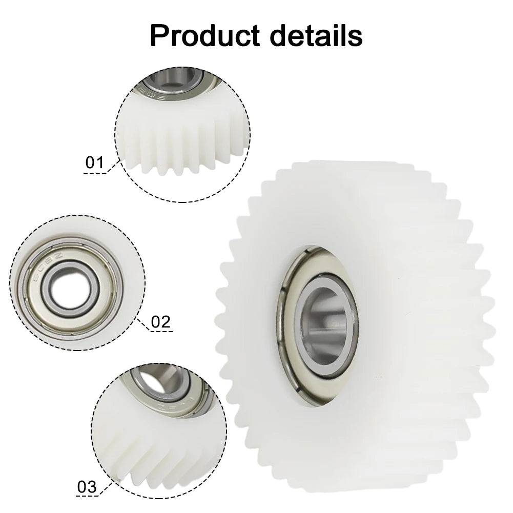 Engrenage planétaire 36 Dents 38x8x12mm, Roulement en Nylon, 3 Pièces