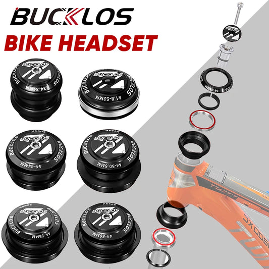 Casque de direction BUCKLOS à double roulement 34mm, 44mm, fourche de 28.6mm, 44-50.6mm, 55mm, 56mm