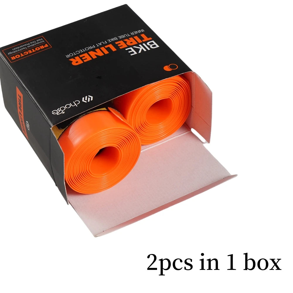 Protection anti-crevaison CHOOEE, 2 pièces Doublure de pneu auto-adhésive en TPU pour VTT, Fat bike