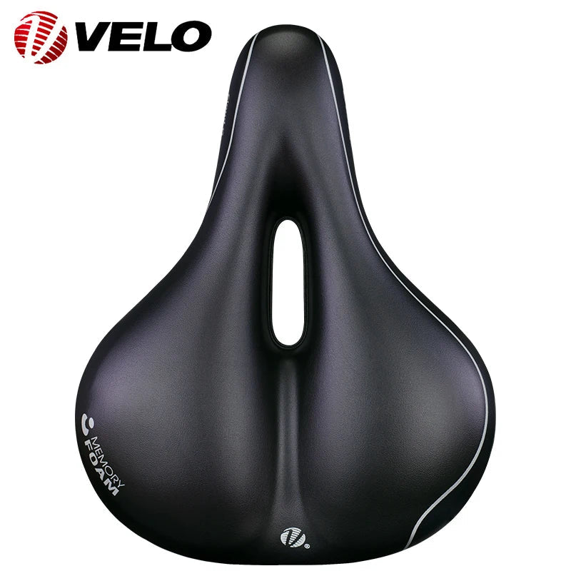 Selle VELO VL-6104 Haute résilience confortable épaisse étanche à mémoire de forme