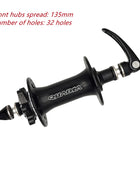 Roulement moyeux QUANTA 32/36 trous pour rayons, frein à disque, axe 135/150/170/190mm