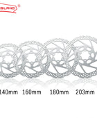 disque de frein DYISLAND en acier inoxydable pour Fat Bike, VTT, vélo de route, 140mm, 160mm, 180mm, 203mm