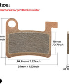 Plaquette de frein DYISLAND MT600 métal fritté 2 paires, adapté pour LD-200PLUS LD4X-600 LD4X-300