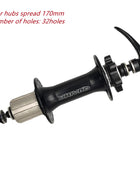 Roulement moyeux QUANTA 32/36 trous pour rayons, frein à disque, axe 135/150/170/190mm