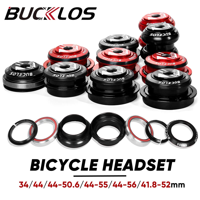 Casque de direction BUCKLOS à double roulement 34mm, 44mm, fourche de 28.6mm, 44-50.6mm, 55mm, 56mm