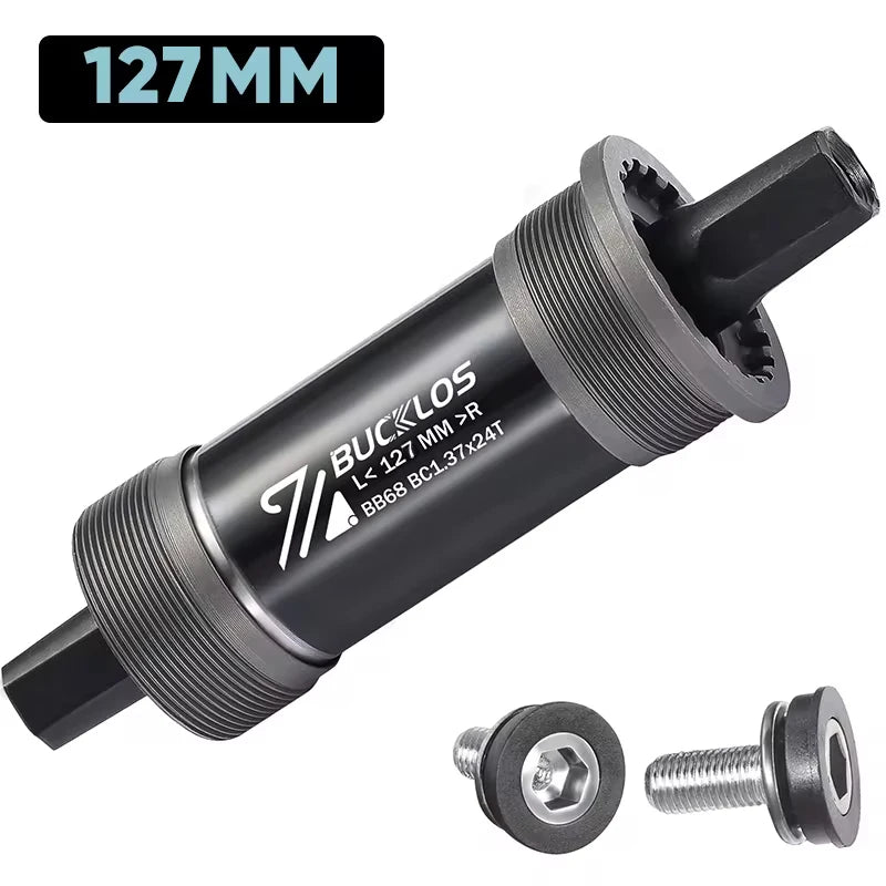 Boitier de pédalier BUCKLOS BB68 support inférieur fileté 110.5/113/116/118/120/122.5/124.5/127mm