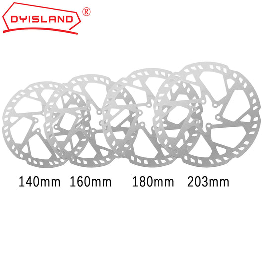 Disque de frein DYISLAND en acier inoxydable pour vélo de route, Fat Bike et VTT, 140/160/180/203/ 2.3mm d'épaisseur