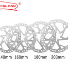 Disque de frein DYISLAND en acier inoxydable pour vélo de route, Fat Bike et VTT, 140/160/180/203/ 2.3mm d'épaisseur