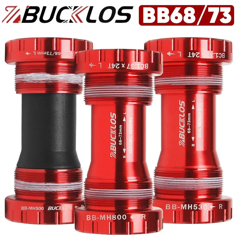 Boitier de pédalier BUCKLOS BSA BB68/73 support inférieur 24mm en alliage d'aluminium