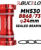 Boitier de pédalier BUCKLOS BSA BB68/73 support inférieur 24mm en alliage d'aluminium
