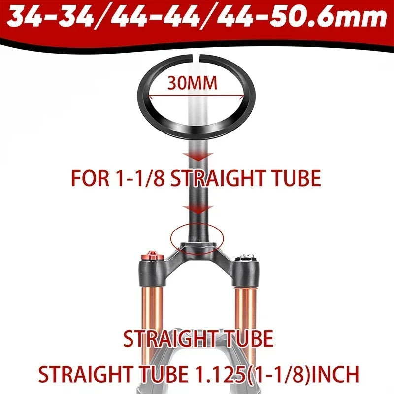 Casque de direction BUCKLOS à double roulement 34mm, 44mm, fourche de 28.6mm, 44-50.6mm, 55mm, 56mm