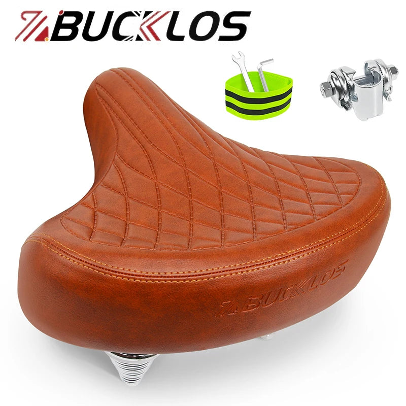 Selle de vélo surdimensionnée et ergonomique BUCKLOS confortable selle de vélo à Absorption des chocs