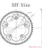 Plateau Prowheel 130BCD 52T 53T plateau simple pour 9/10/11/12 vitesses