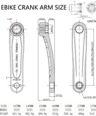 Manivelle Prowheel 152MM pour moteur d’entraînement central ISIS,  Bosch GEN3 GEN4, Yamaha PW-X3 PW-X2, BAFANG M620, Brose MAG