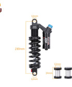 DNM RCP2S Amortisseur arrière de vélo, 165mm, 190mm, 200mm, 210mm, 220mm, 240mm