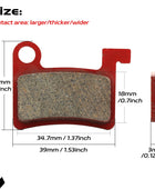 Plaquette De Frein DYISLAND MT600 semi-métalique 2 Paires , Convient pour DYISLAND LD-200PLUS LD4X-300 LD4X-600