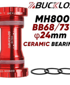 Boitier de pédalier BUCKLOS BSA BB68/73 support inférieur 24mm en alliage d'aluminium