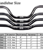 Guidon BUCKLOS 25.4mm 31.8mm Guidon de vélo 620/660/720/780mm, ultraléger Type M vtt BMX