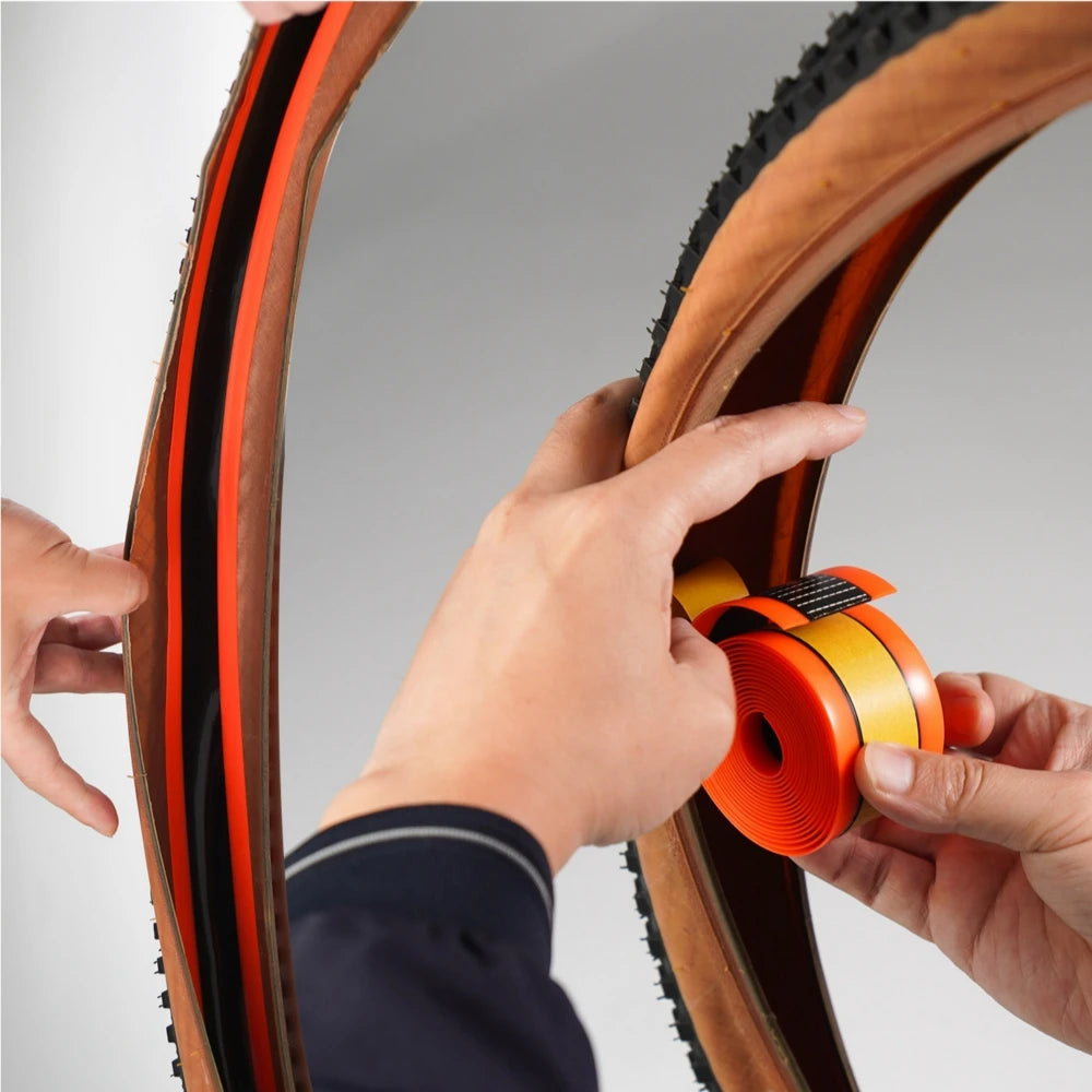 Protection anti-crevaison CHOOEE, 2 pièces Doublure de pneu auto-adhésive en TPU pour VTT, Fat bike