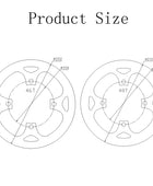 Couvercle de protecteur de plateau Prowheel 104 BCD  en alliage d’aluminium pour plateau 38T/42T/44T/46T/48T