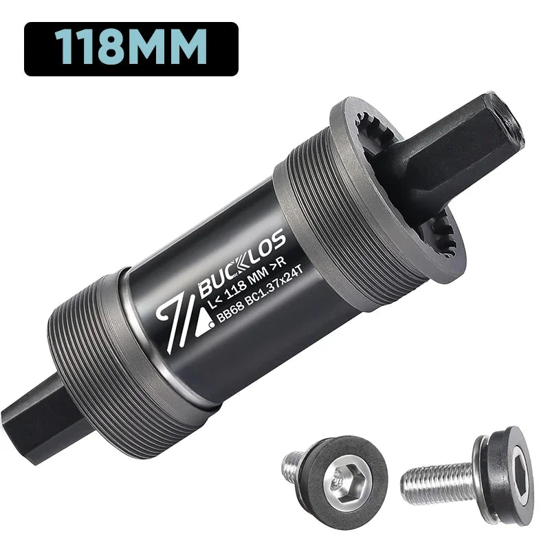 Boitier de pédalier BUCKLOS BB68 support inférieur fileté 110.5/113/116/118/120/122.5/124.5/127mm