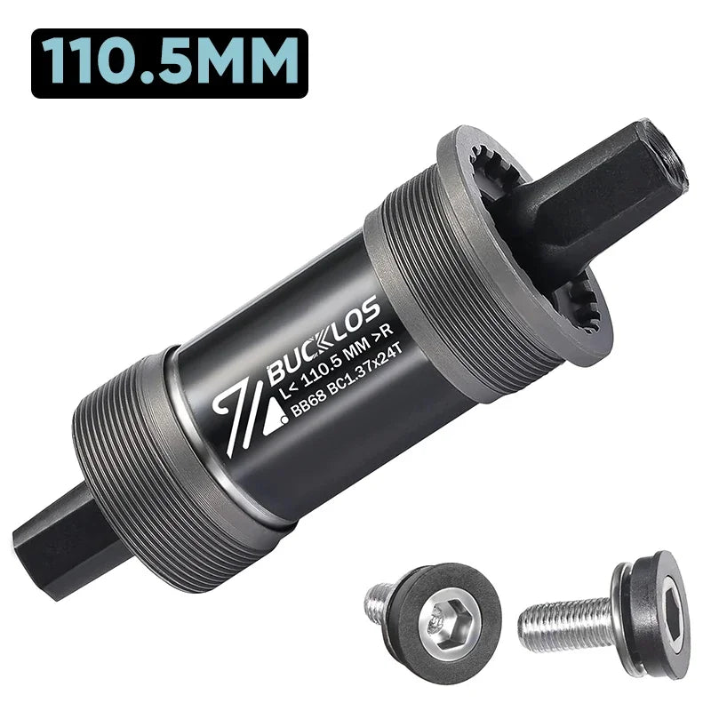 Boitier de pédalier BUCKLOS BB68 support inférieur fileté 110.5/113/116/118/120/122.5/124.5/127mm