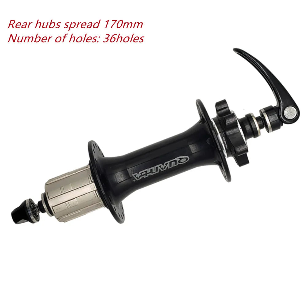 Roulement moyeux QUANTA 32/36 trous pour rayons, frein à disque, axe 135/150/170/190mm