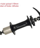 Roulement moyeux QUANTA 32/36 trous pour rayons, frein à disque, axe 135/150/170/190mm