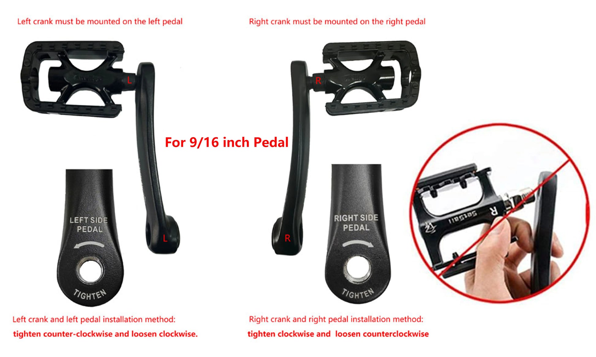 Manivelle Prowheel  140/152MM/160MM/165MM/170MM/175MM (1 Paire ou unité)