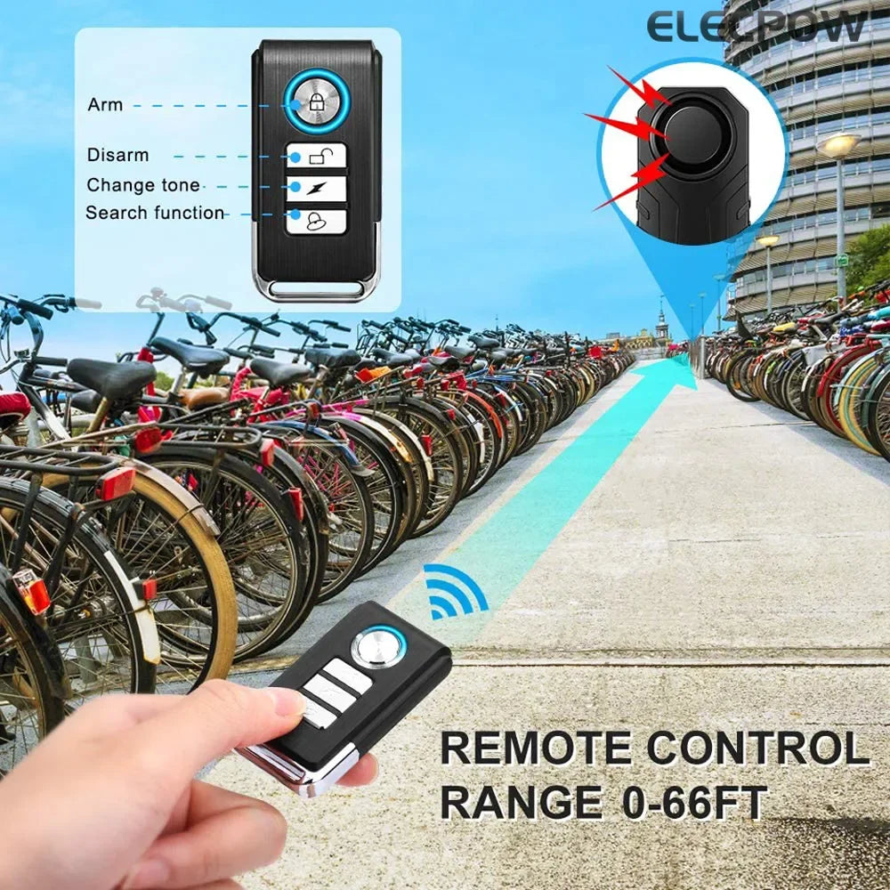 Alarme étanche IP55 avec télécommande 113db ELECPOW