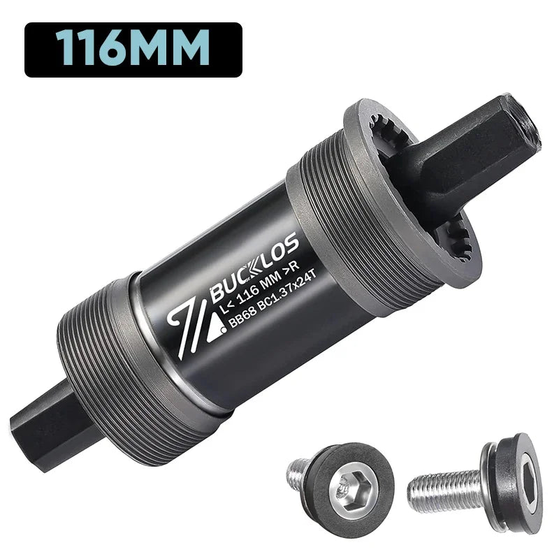 Boitier de pédalier BUCKLOS BB68 support inférieur fileté 110.5/113/116/118/120/122.5/124.5/127mm