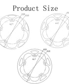 Couvercle de protecteur de plateau Prowheel  130 BCD en alliage d’aluminium pour pignons de plateau 42T / 44T / 46T / 48T / 52T / 53T