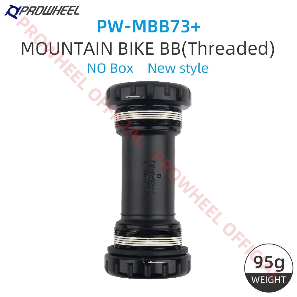 Pédalier de vélo en métal avec système de roulement scellé avancé pour une utilisation durable (68 x 127,5 mm Pédalier de vélo en métal avec système de roulement scellé avancé pour une utilisation durable (68 x 127,5 mm