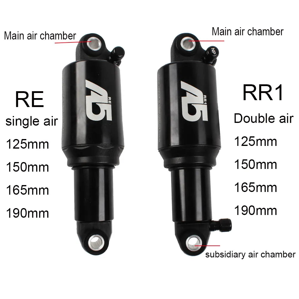 Amortisseurs à aire KS A5-RR1 Amortisseur arrière pneumatique double / solo KS A5 RE 125 150 165 190mm