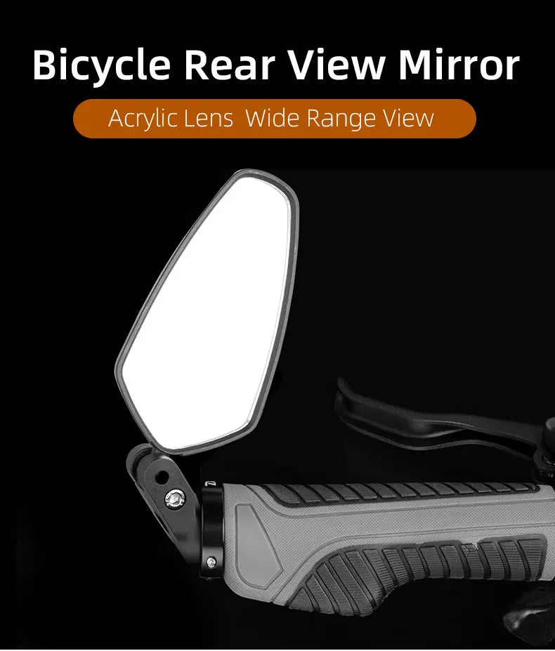 Miroir de vélo universel, installation gauche droite, lentille convexe ou plate, 1 pièce